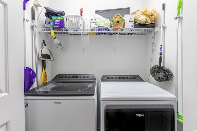 laundry area featuring laundry area and separate washer and dryer