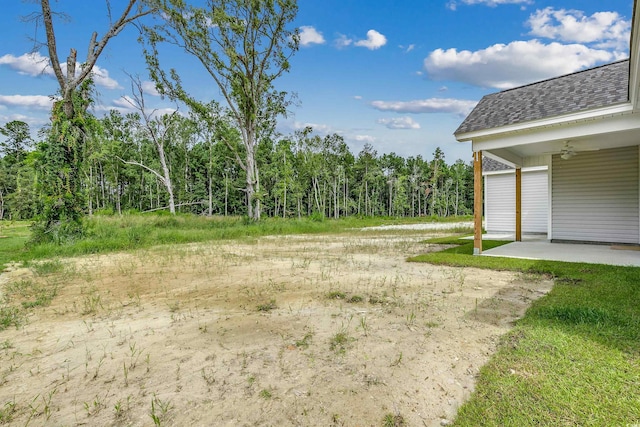 view of yard with a patio