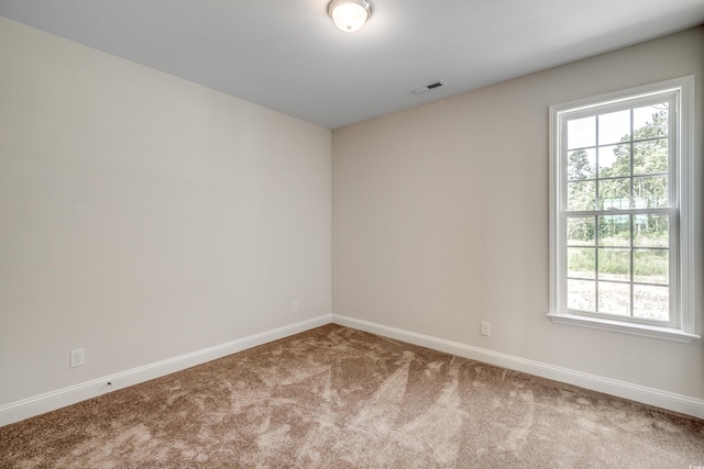 view of carpeted empty room