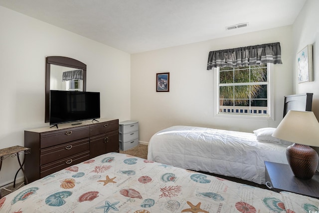 bedroom with carpet floors