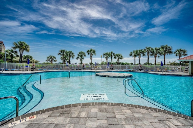 view of pool with a patio area