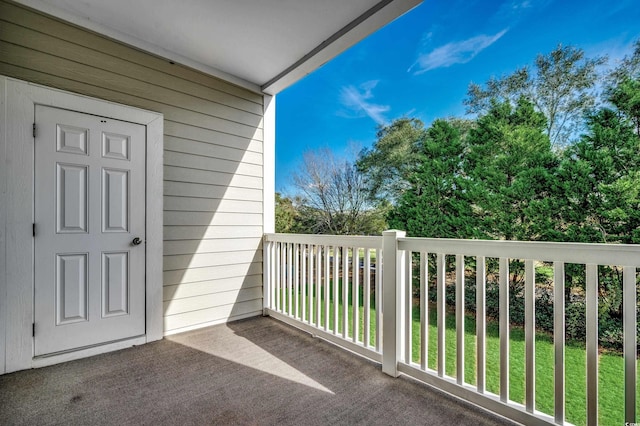 view of balcony