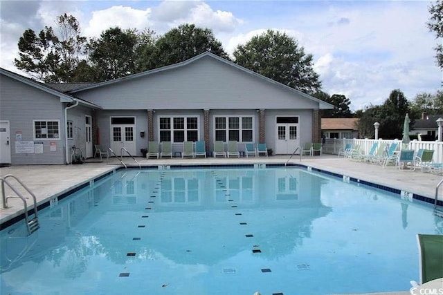 view of pool with a patio area