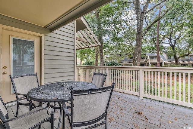 101 Westhill Cir Unit 5-C, Myrtle Beach, SC 29572 - deck featuring outdoor dining space