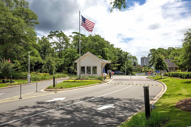 101 Westhill Cir Unit 5-C, Myrtle Beach, SC 29572 - view of asphalt street featuring curbs and traffic signs