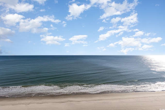 property view of water with a view of the beach