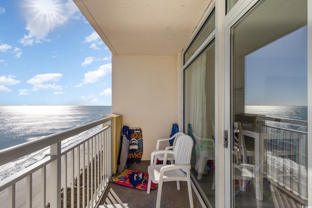 2701 S Ocean Blvd Unit 1808, North Myrtle Beach, SC 29582 - balcony with a water view