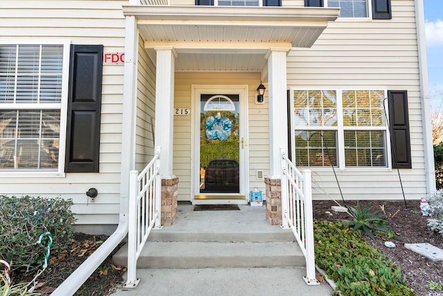 view of entrance to property