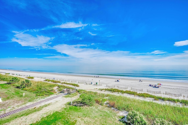 water view with a beach view