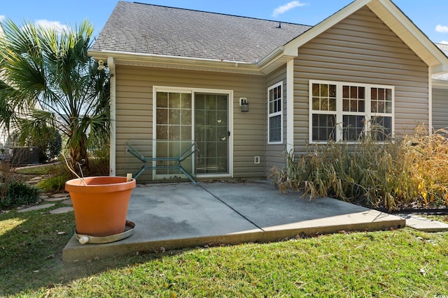 back of house with a patio area