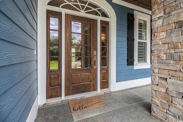 1201 Surf Pointe Dr, North Myrtle Beach, SC 29582 - entrance to property with a porch and stone siding