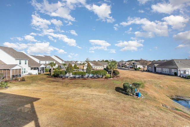 view of yard with a residential view