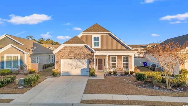 view of front facade featuring a garage