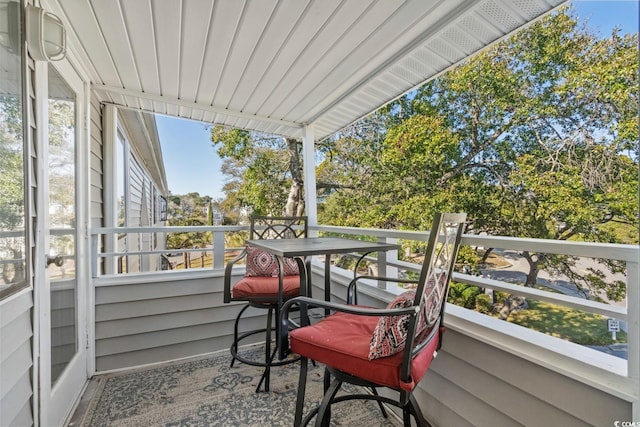 view of balcony