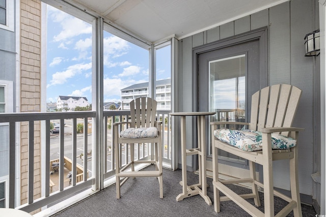 view of sunroom / solarium