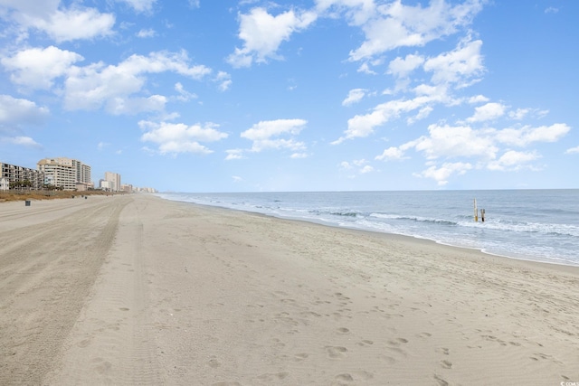 property view of water with a view of the beach