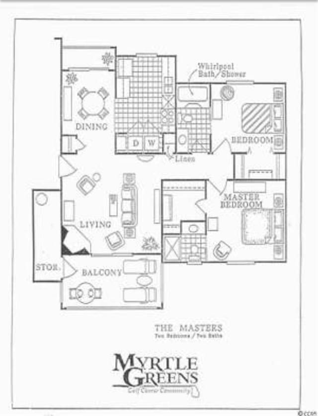 100G Myrtle Greens Dr Unit G, Conway, SC 29526 - view of floor plan / room layout