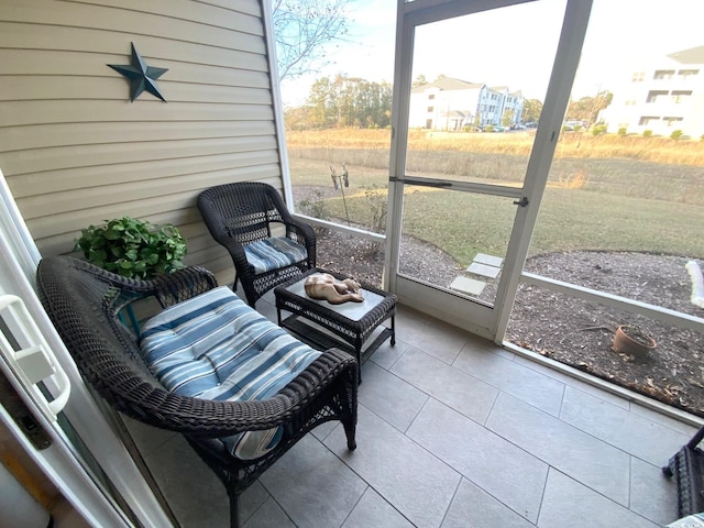 sunroom with a healthy amount of sunlight