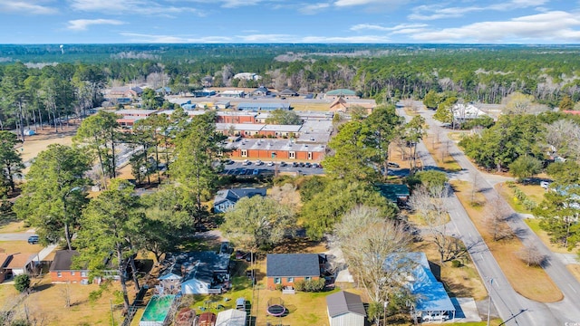 drone / aerial view with a residential view