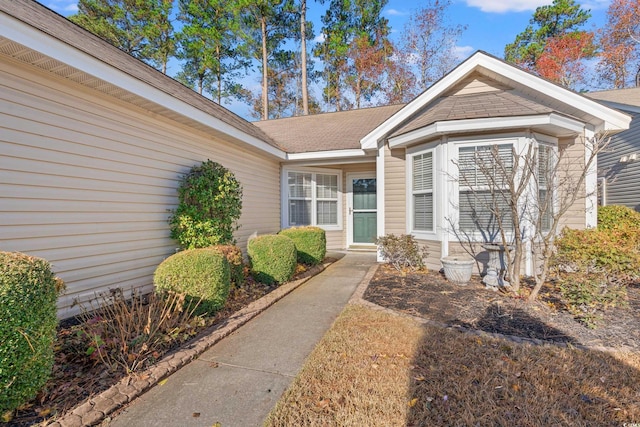 352 Mckendree Ln, Myrtle Beach, SC 29579 - view of exterior entry with roof with shingles