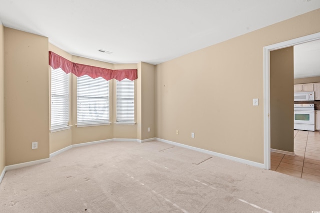 view of carpeted empty room