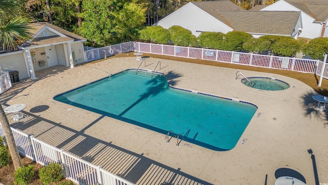 view of pool with a patio area