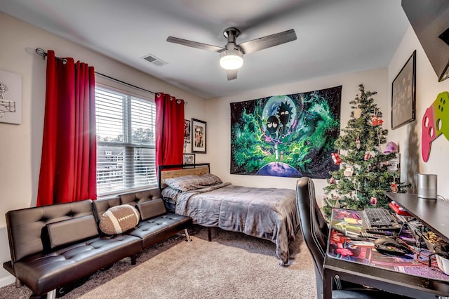 5433 Merrywind Ct, Myrtle Beach, SC 29579 - carpeted bedroom featuring ceiling fan