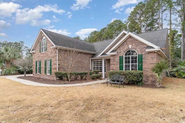 view of property with a front yard