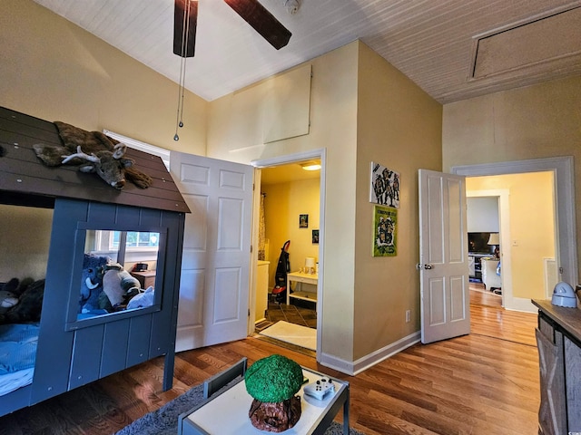 interior space featuring hardwood / wood-style floors