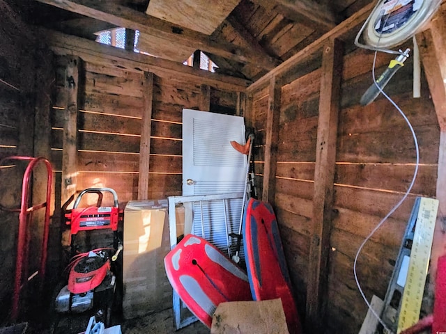 view of storage room