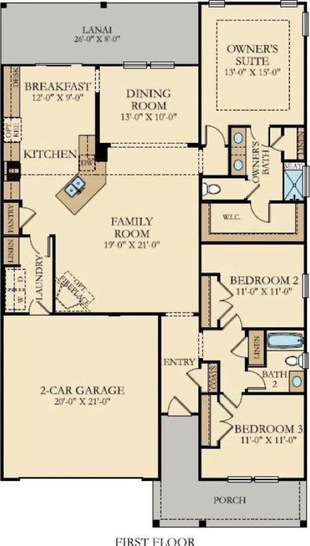 2038 Lone Cypress Dr, Myrtle Beach, SC 29579 - floor plan
