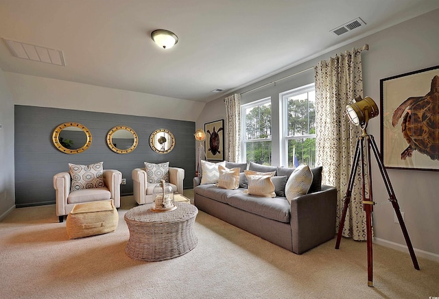 2038 Lone Cypress Dr, Myrtle Beach, SC 29579 - living room with light carpet and lofted ceiling