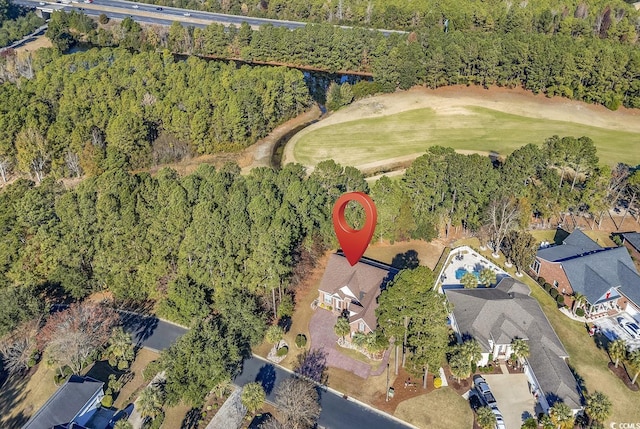 5603 Leatherleaf Dr, North Myrtle Beach, SC 29582 - view of property location featuring a golf course and nearby suburban area