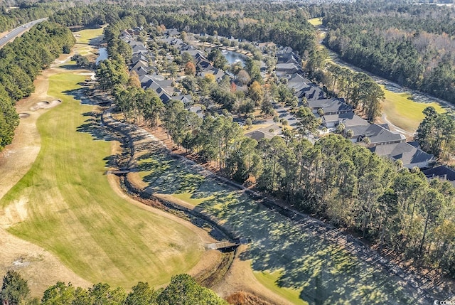5603 Leatherleaf Dr, North Myrtle Beach, SC 29582 - aerial overview of property's location featuring a golf club and nearby suburban area