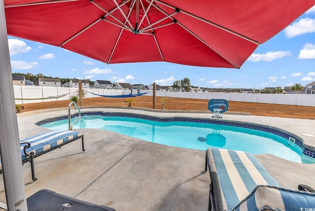 view of pool with a patio