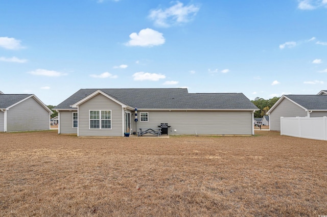 rear view of property with a patio