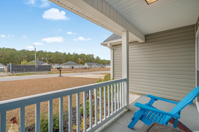 balcony with a porch