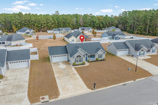 birds eye view of property