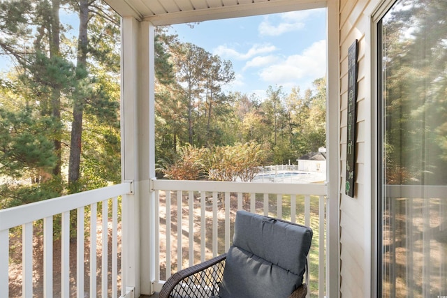 view of balcony