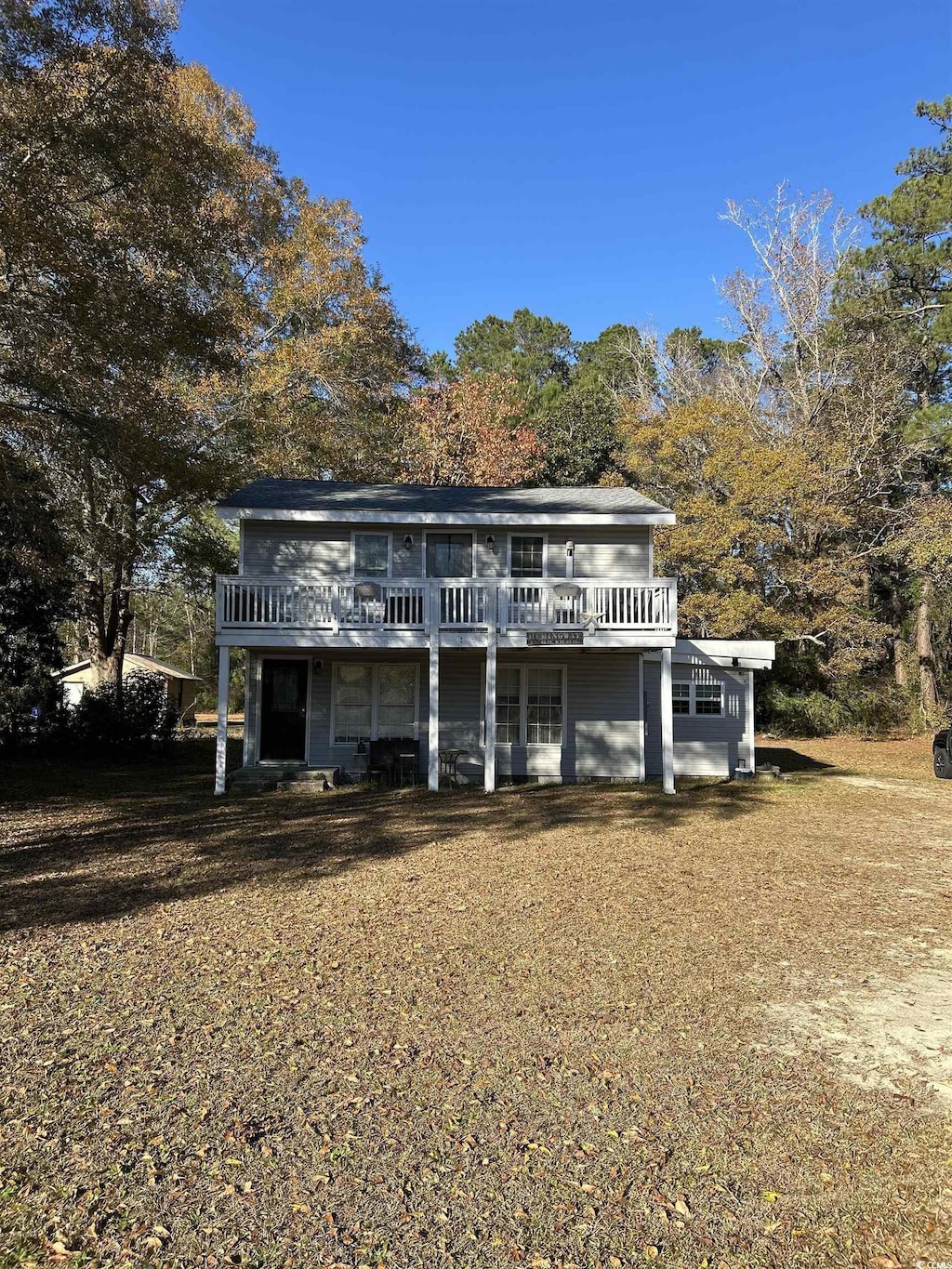 exterior space with a wooden deck