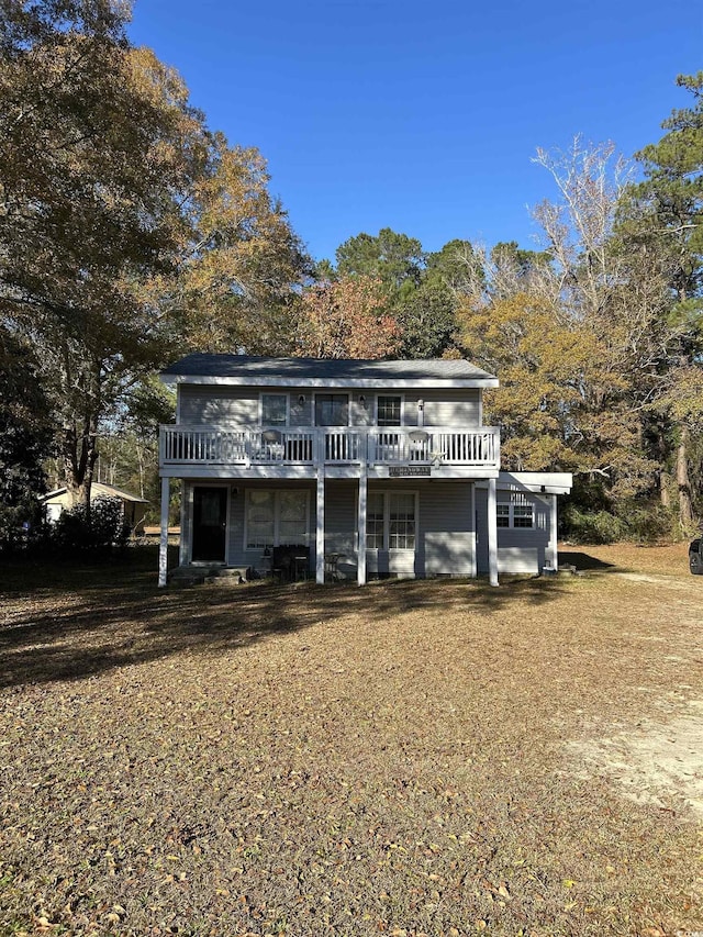 exterior space with a wooden deck