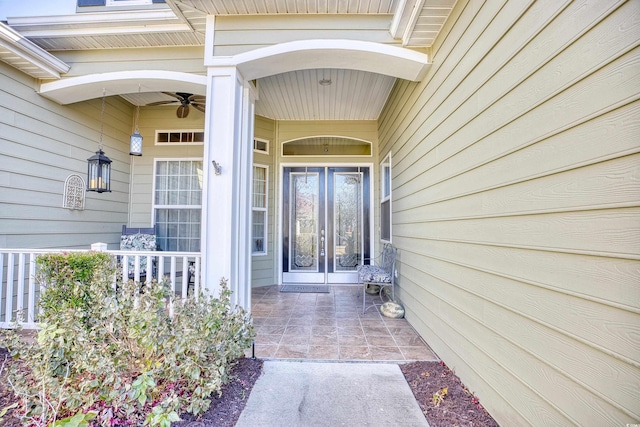 190 Sugar Loaf Ln, Murrells Inlet, SC 29576 - entrance to property featuring french doors and ceiling fan