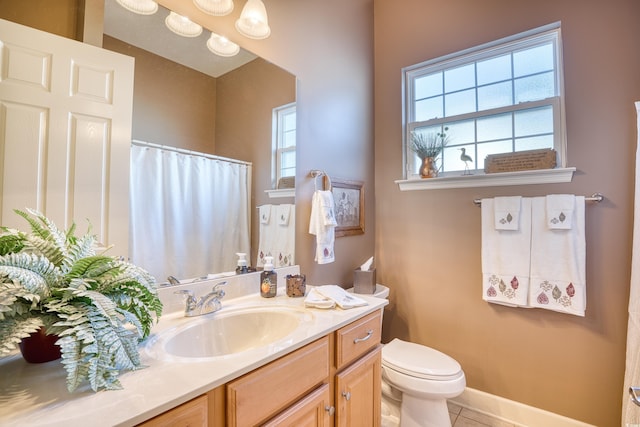 190 Sugar Loaf Ln, Murrells Inlet, SC 29576 - full bathroom featuring vanity, tile patterned flooring, and curtained shower