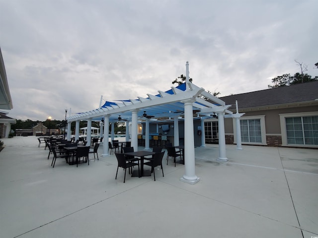 190 Sugar Loaf Ln, Murrells Inlet, SC 29576 - view of patio / terrace featuring a pergola and outdoor dining space