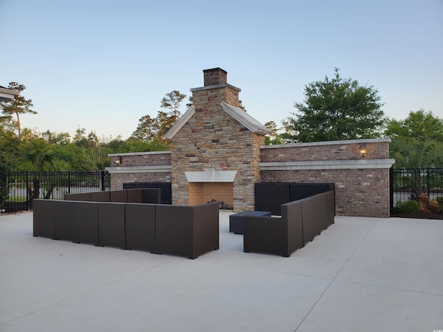 190 Sugar Loaf Ln, Murrells Inlet, SC 29576 - view of patio / terrace featuring an outdoor living space with a fireplace