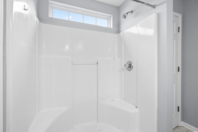 bathroom with walk in shower