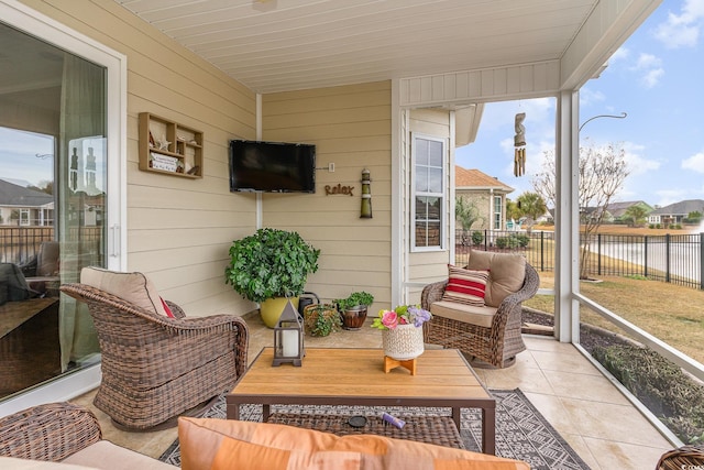 view of sunroom / solarium