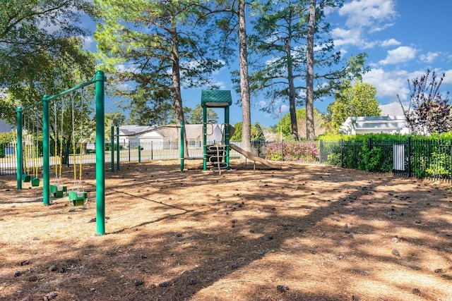 view of play area