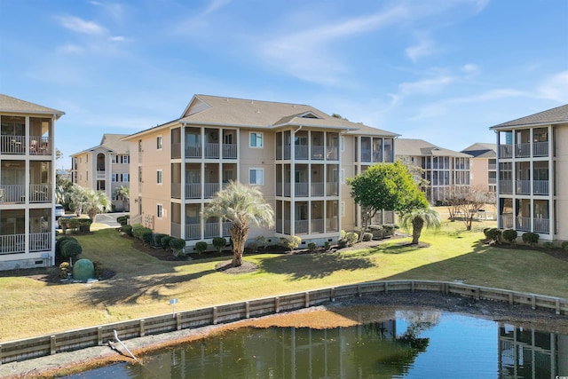 view of property featuring a water view