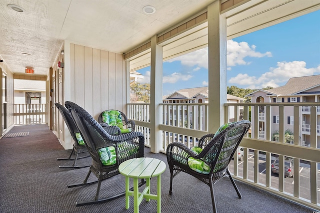 view of sunroom / solarium